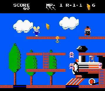 Mappy-Land (USA) screen shot game playing